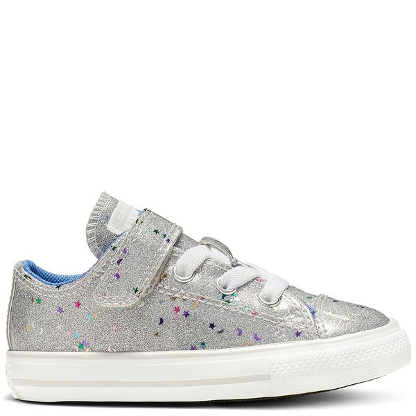 {keywor d} converse de niña plateadas