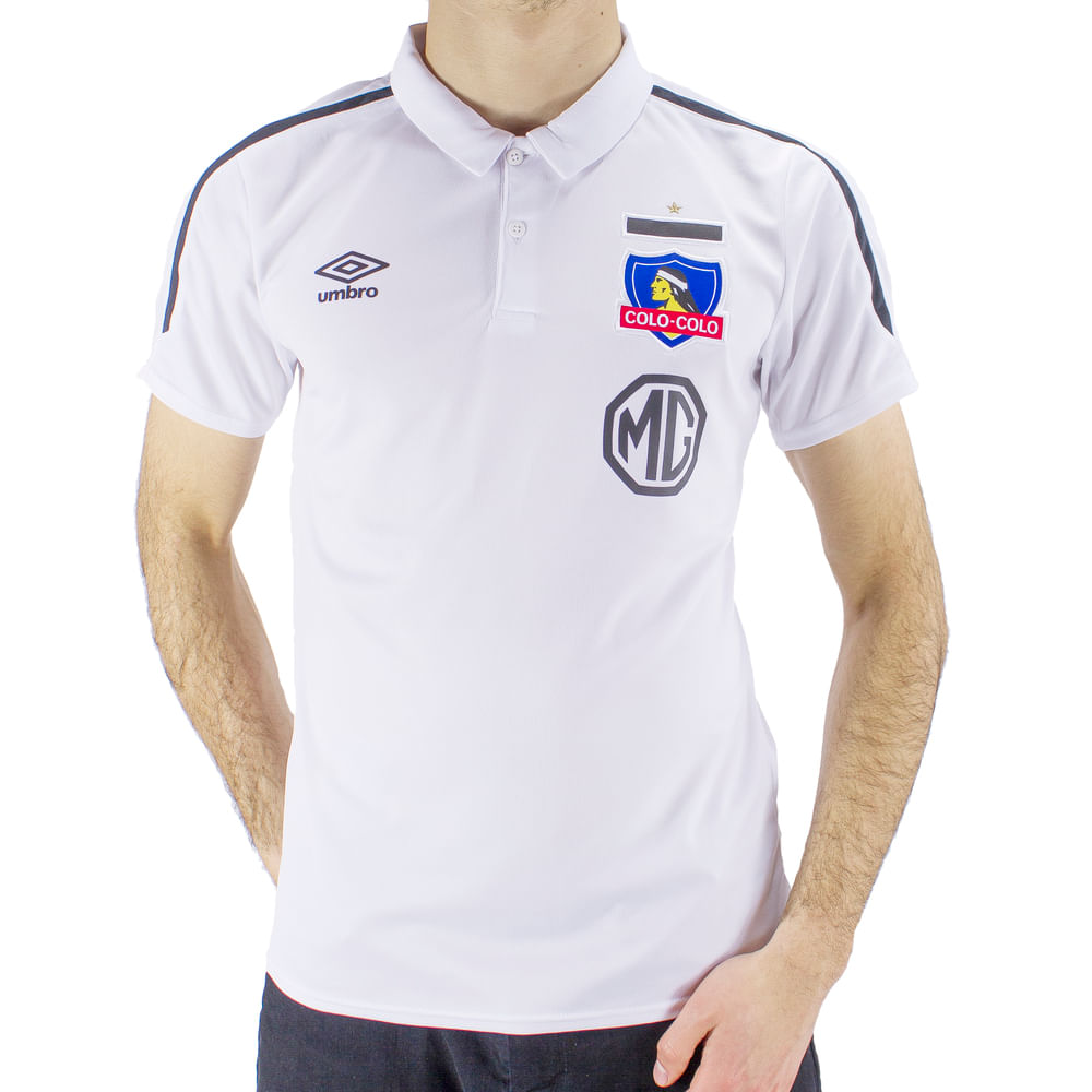 Polera de Presentación con Cuello Colo-Colo Unisex Blanca ...