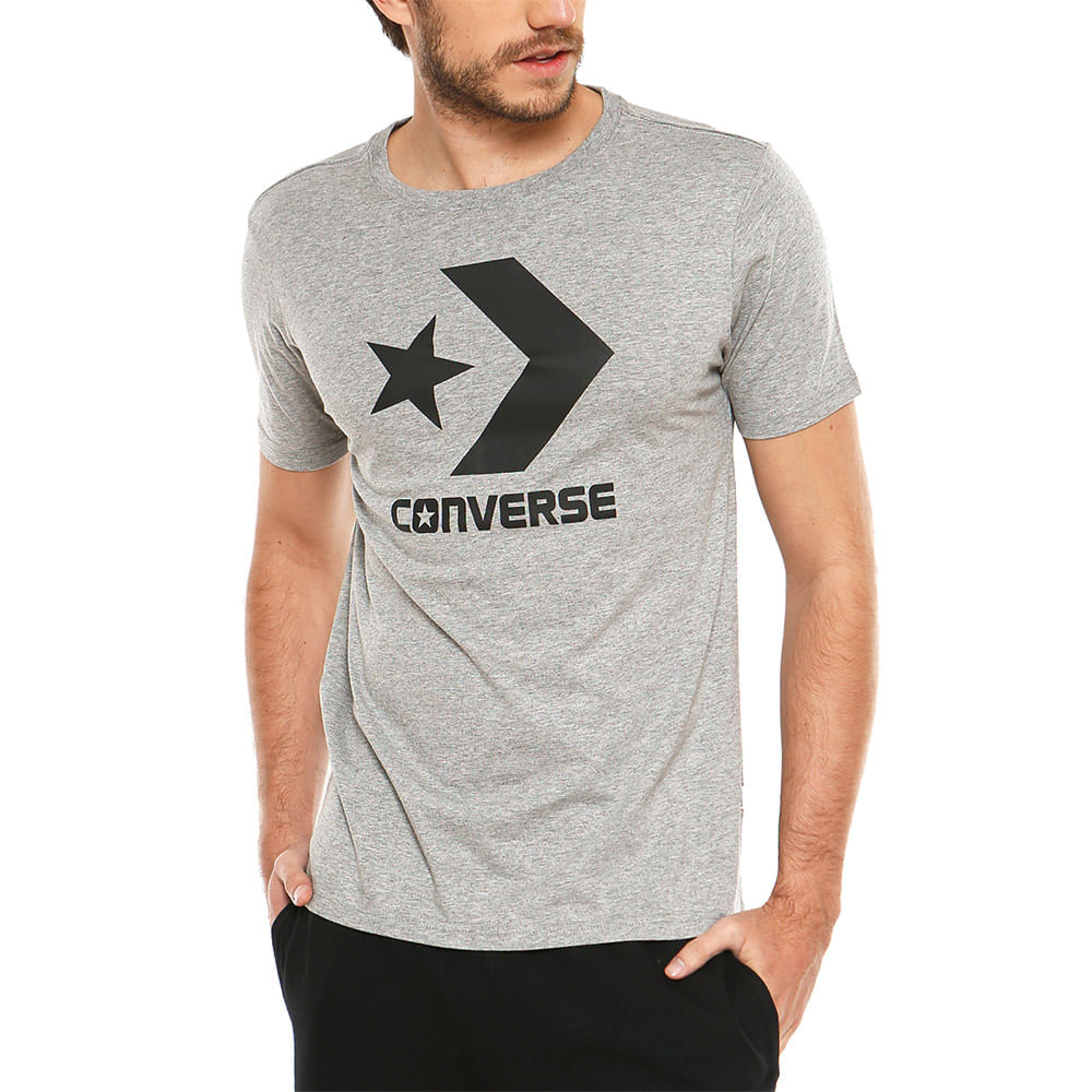 polera gris hombre