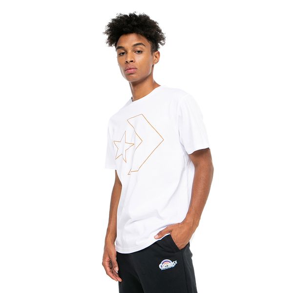 Polera Star Chevron Converse Hombre Cons Lifest Blanco CNVSP21MTEE5-102 -  Coliseum Store
